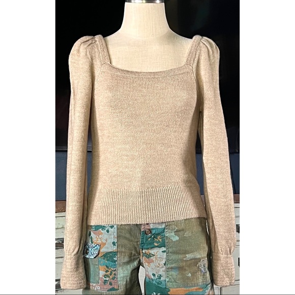 Anthropologie Square Neck Sweater S - Picture 1 of 14